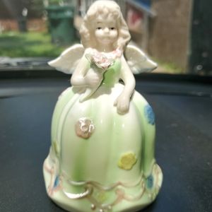 Vintage Porcelain Green Angel